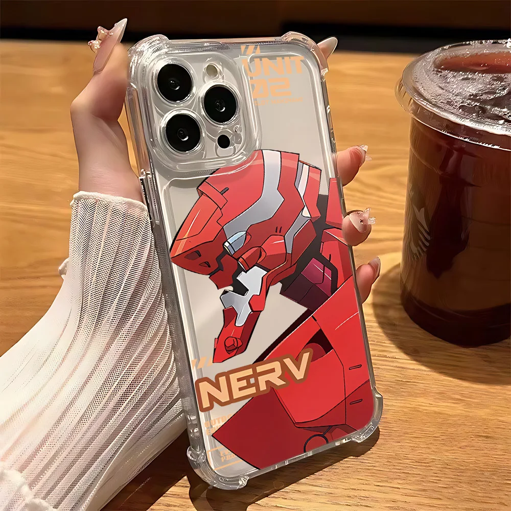 Anime-Inspired Transparent Shockproof Phone Case