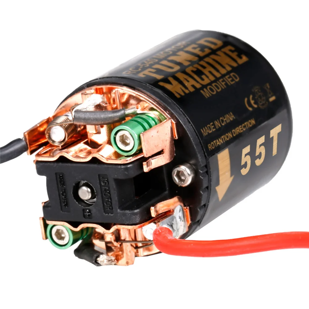 540 Brushed Motor, High Efficiency ESC Combo For RC Car, Brushed Motor With 65A Brushed ESC, For Axial SCX10 90046