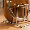 Cutting Board Holder Stainless Steel Cutting Board Rack Kitchen Organizer For Chopping Board Kitchen Storage Organization Rack 5
