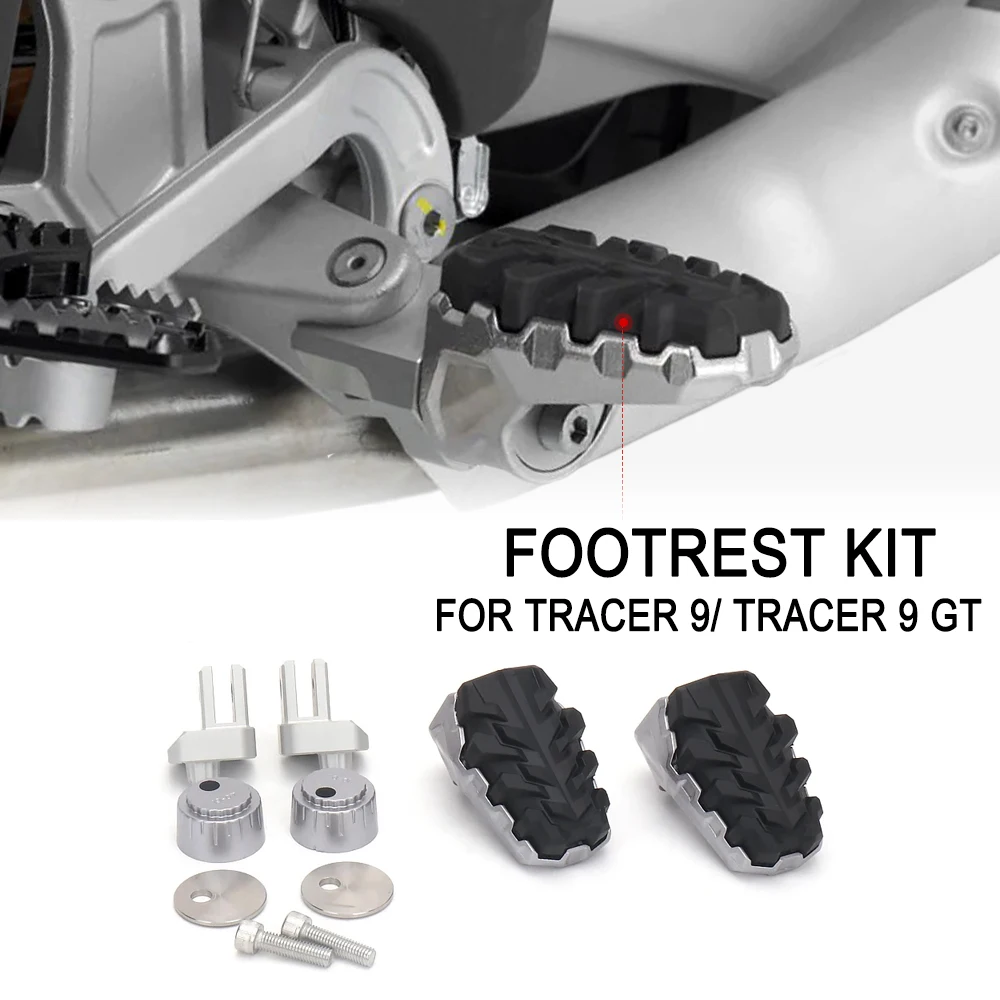 

Для Yamaha Tracer9 трассировщик 9 GT 9GT 2020-2024 2023 2022 Мотоциклетные аксессуары Подножки Набор педалей для ног подножка комплект