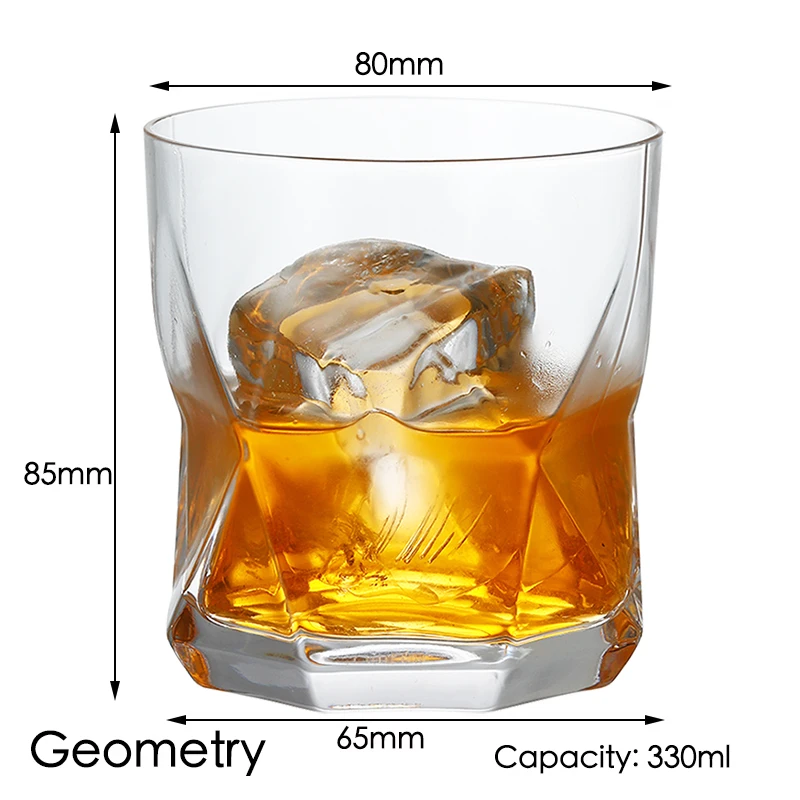Elegant Whiskey Tumbler - Premium Glassware for Cocktails and Spirits
