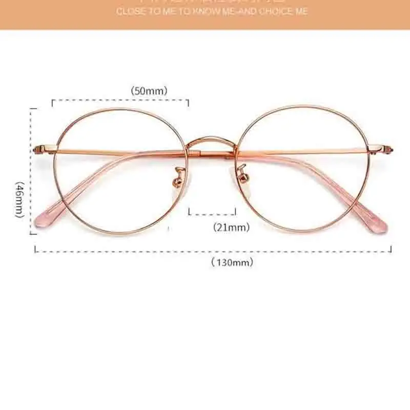 Flat Mirror Glasses Trendy Titanium Alloy Glasses Myopia Glasses Fashion For Travel Party Cycling