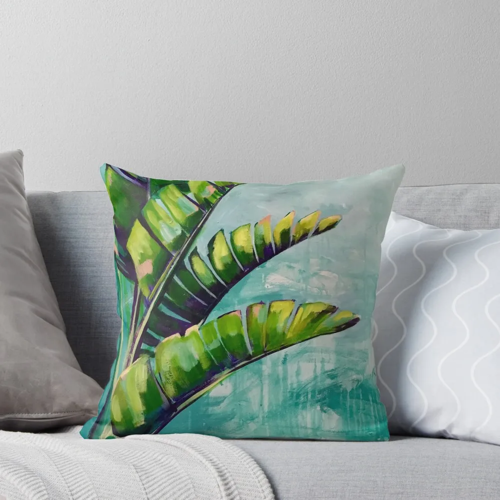 

Tropical Birds of Paradise Throw Pillow Pillows Aesthetic luxury home accessories