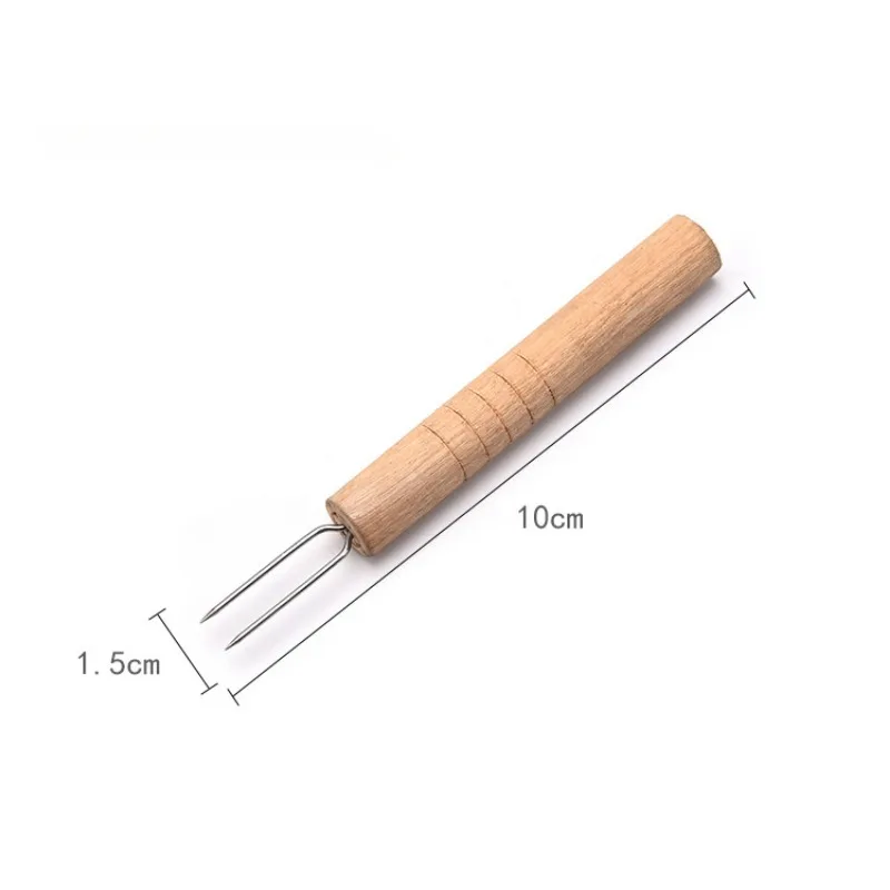 Corn Needle Fork Fruit Eggplant Sausage Barbecue Fork Moxa Stick Extension Household Small Tool barbecue fork