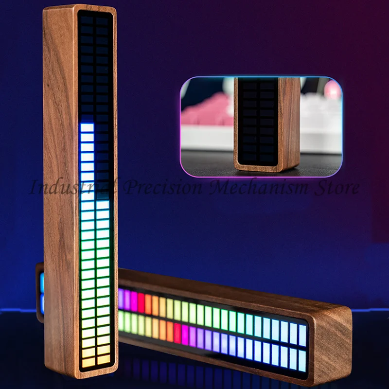 

RGB sound pickup atmosphere light, bedroom/e-sports room/computer/car atmosphere sound-activated music, rhythm light