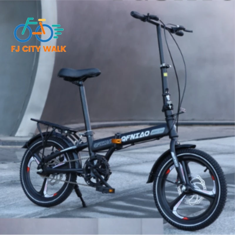 FJ 클래식 내구성 알루미늄 합금 접이식 자전거 소형 바퀴, 초경량 휴대용 가변 속도 야외 자전거 2024, 20 인치