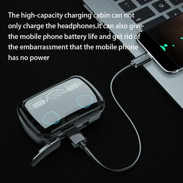 TWS M10 Wireless Bluetooth Earbuds 4