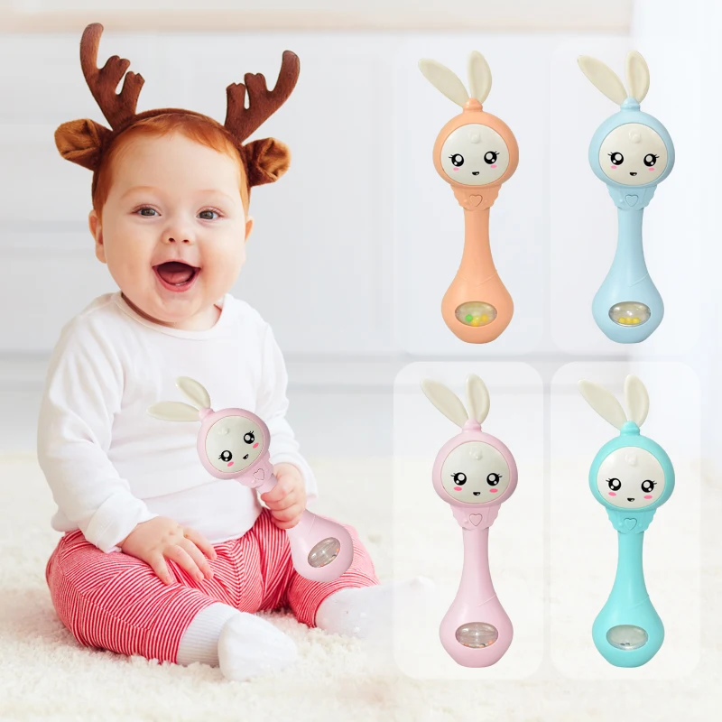 Baby Music Teether Rattle Toy for Child 0-12 Education Mobile Cot Kids Bed Bell Newborn Stroller Crib Infant Pacifier Weep Tear baby toys baby rattle toys