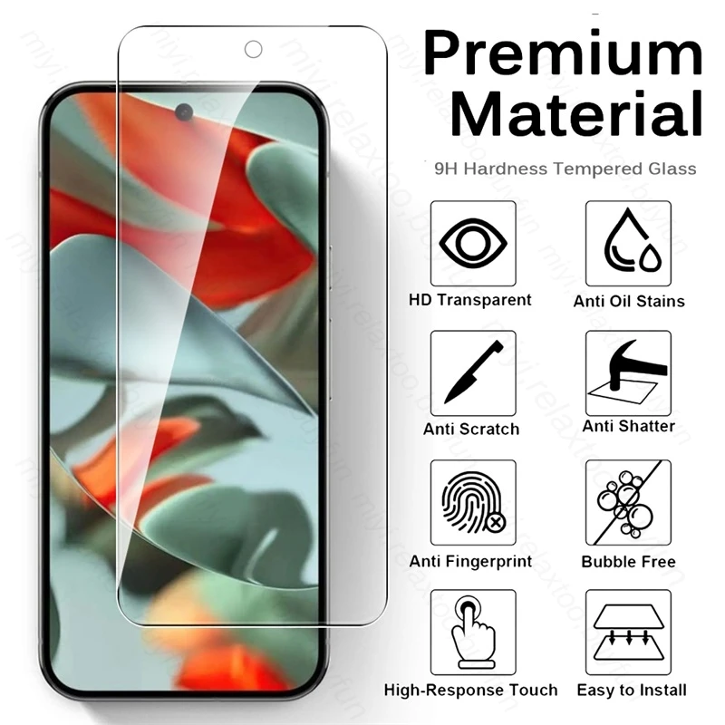 8-in-1 High-Protection Case with Tempered Glass Screen Protector and Camera Guard for Google Pixel 9 Pro XL 5G