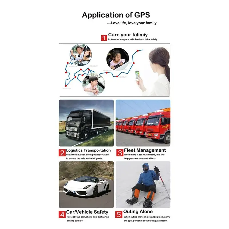 TKSTAR 미니 GPS 트래커 무선 블루투스 미니 자동차 스피커 알람 시스템 블랙 자동차 차량용 GPS 트래커