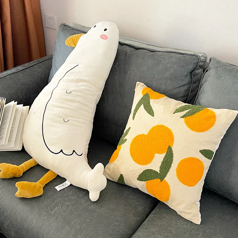 

Nordic Net Red Sofa Pillow Living Room Yellow Pillow Case Without Core Bedroom Bedside Cushion Multi-purpose Sofa Ornament