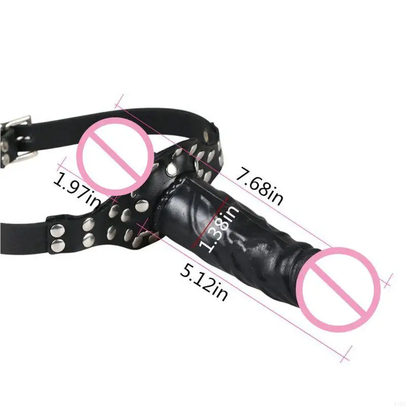 E15C Strap On Face Dildo Mouth Penis Adjustable BDSM Adult Sex Toy For Women Couples