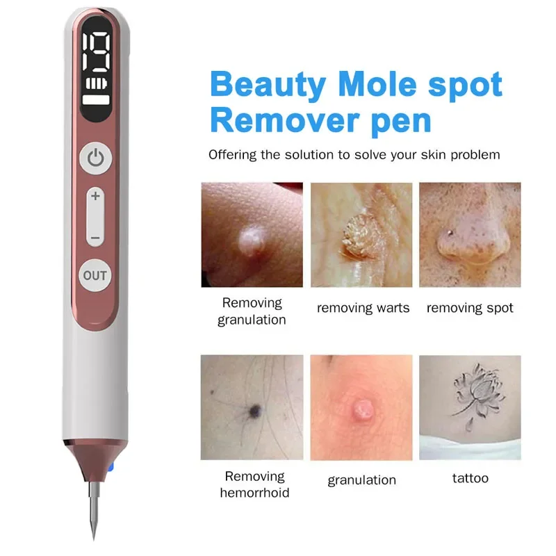 Laser Plasma Pen Mole Dark Spot Freckle Nevus Wart Skin Tag Pimples Tattoo Removal Skin Face Beauty Machine 19 Gear