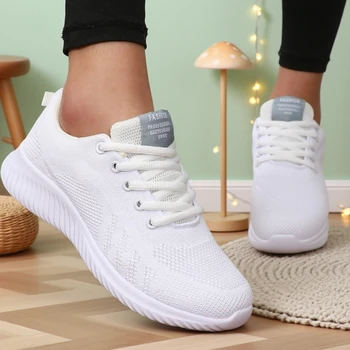المرأة شبكة أحذية رياضية تنفس المضادة للانزلاق خفيفة الوزن مقاومة للاهتراء المشي حذاء المرأة عادية حذاء مبركن شحن مجاني