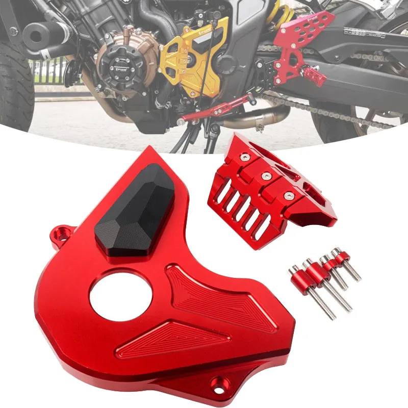 

Motorcycle CNC Front Sprocket Cover Chain Guard Crash Protector Slider For Honda CBR650F CB650F CB CBR 650F CB650R CBR650R