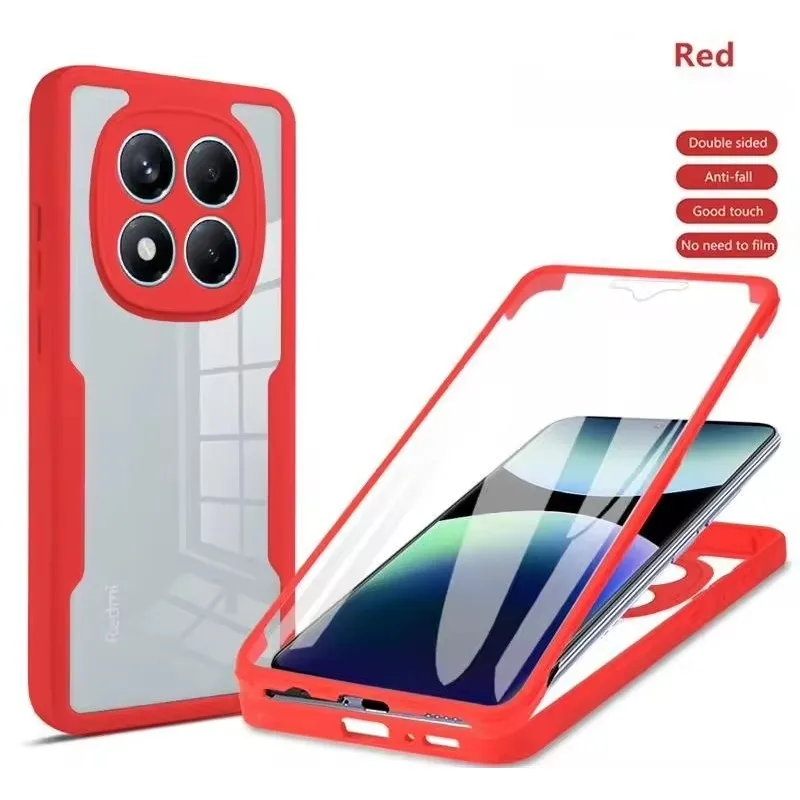 Enhanced Protective Dual Layer Clear Case - Acrylic + TPU 360° Full Body Shockproof Cover