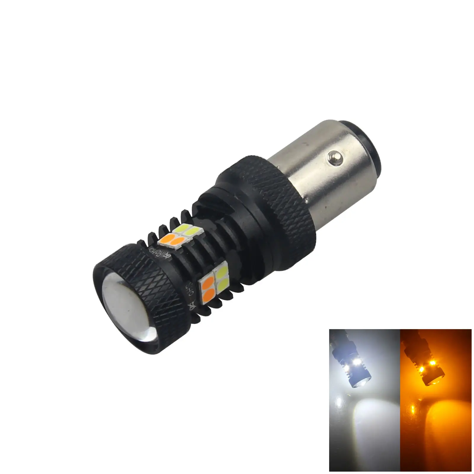 

1 х стоп-сигнал для автомобиля, белый и желтый, 1157, стоп-сигнал, 12В-24В, 16, светодиодный, 3030, 1016, Z3058