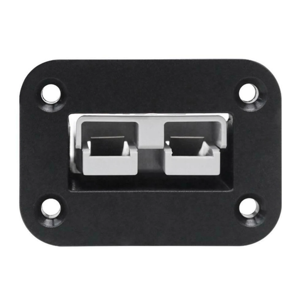 

New For Anderson Plug Car Socket Panel With Terminal 50A Flush Mounting Bracket Waterproof Panel Cover Fit Caravan Boat Truck