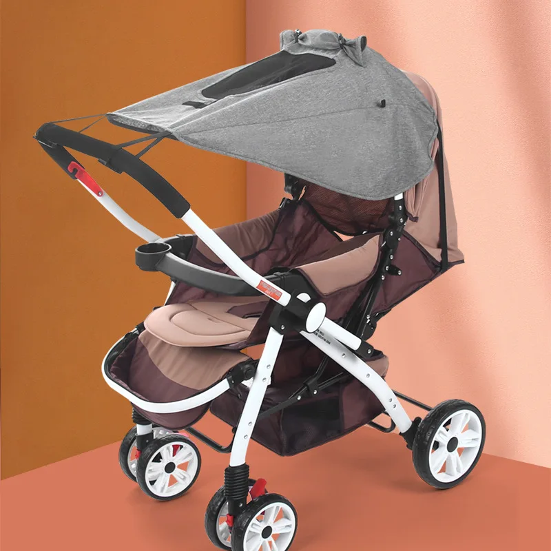 Universal Baby Stroller Accessories Sun Shade UV Protection Sunshade Carriage Canopy Cover for Prams Infants Car Seat Sun Visor