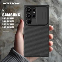 for Samsung Galaxy S25 S24 S23 S22 Ultra Case Nillkin CamShield Slide Camera Back Cover for Samsung S24 FE S23 Plus Lens Case 1