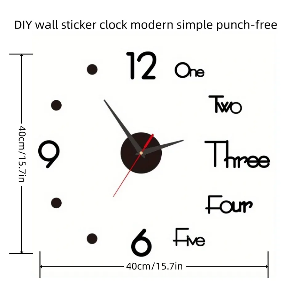Modern Design DIY Wall Clock Silent Clocks Acrylic Mirror Stickers Living Room Wall Decoration wall clock,digital clock