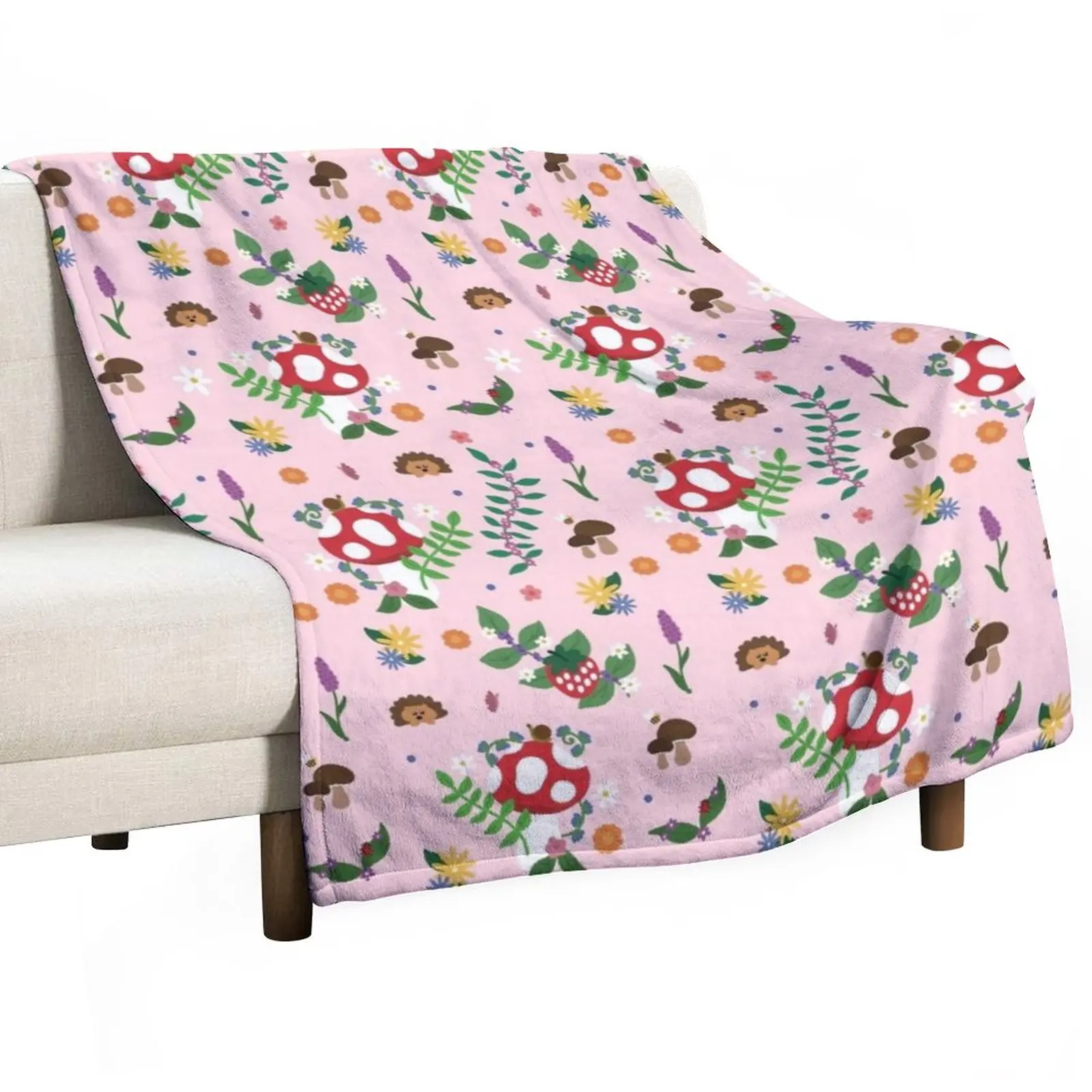 

Pretty Woodland Throw Blanket Decorative Sofa Blanket Summer Bedding Blankets