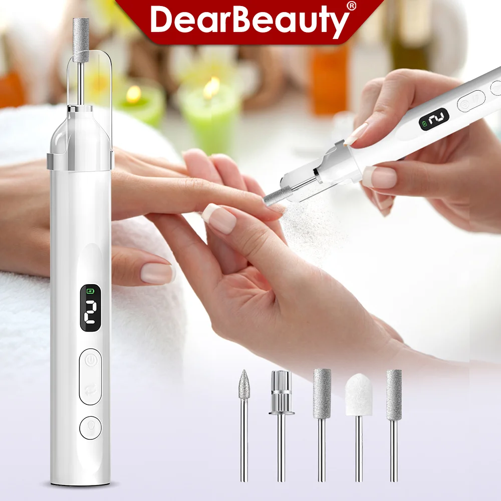 Electric Nail Drill with UV Light for Acrylic Gel Nails