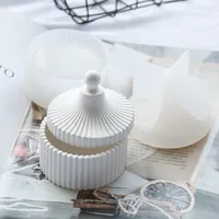 DIY Handmade Gypsum Form Aroma Cup Mold Mongolia Cup Gypsum Form for Candles Cup Mold Silicone Mold for Cement Jewelry Box Mold