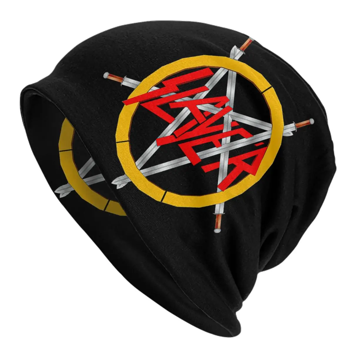 

Heavy Metal Rock Slayers Logo Beanie Cap Unisex Winter Warm Bonnet Femme Knit Hats Fashion Outdoor Skullies Beanies Hats