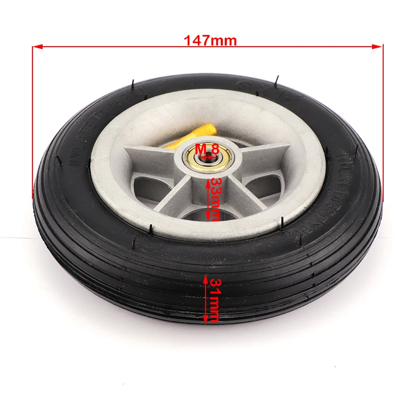 Tyre Inner Tube Motorcycle 6x1 1/4 tyre 150MM Scooter Inflation Wheel Aluminium Plastic Hub Inner Tube Electric Scooter 6 Inch Pneumatic Tire
