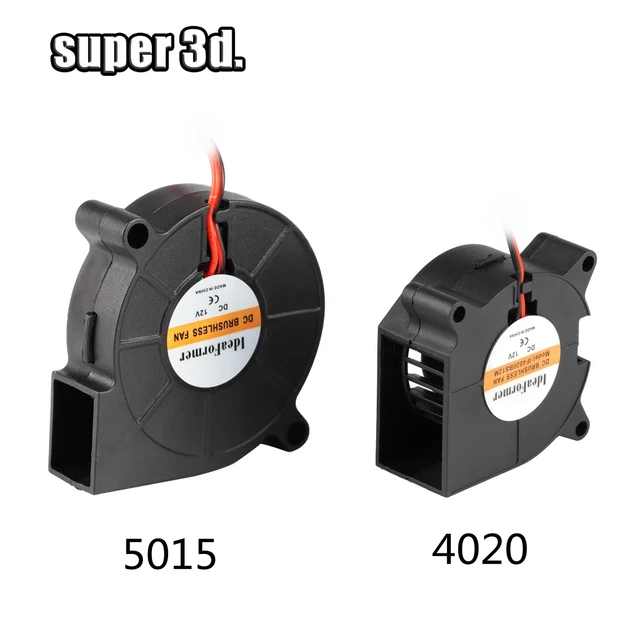 2 Ventole Di Raffreddamento Da 50mm 24V Per Stampante 3D - Soffiatori Per Hotend, Velocità 5200 RPM