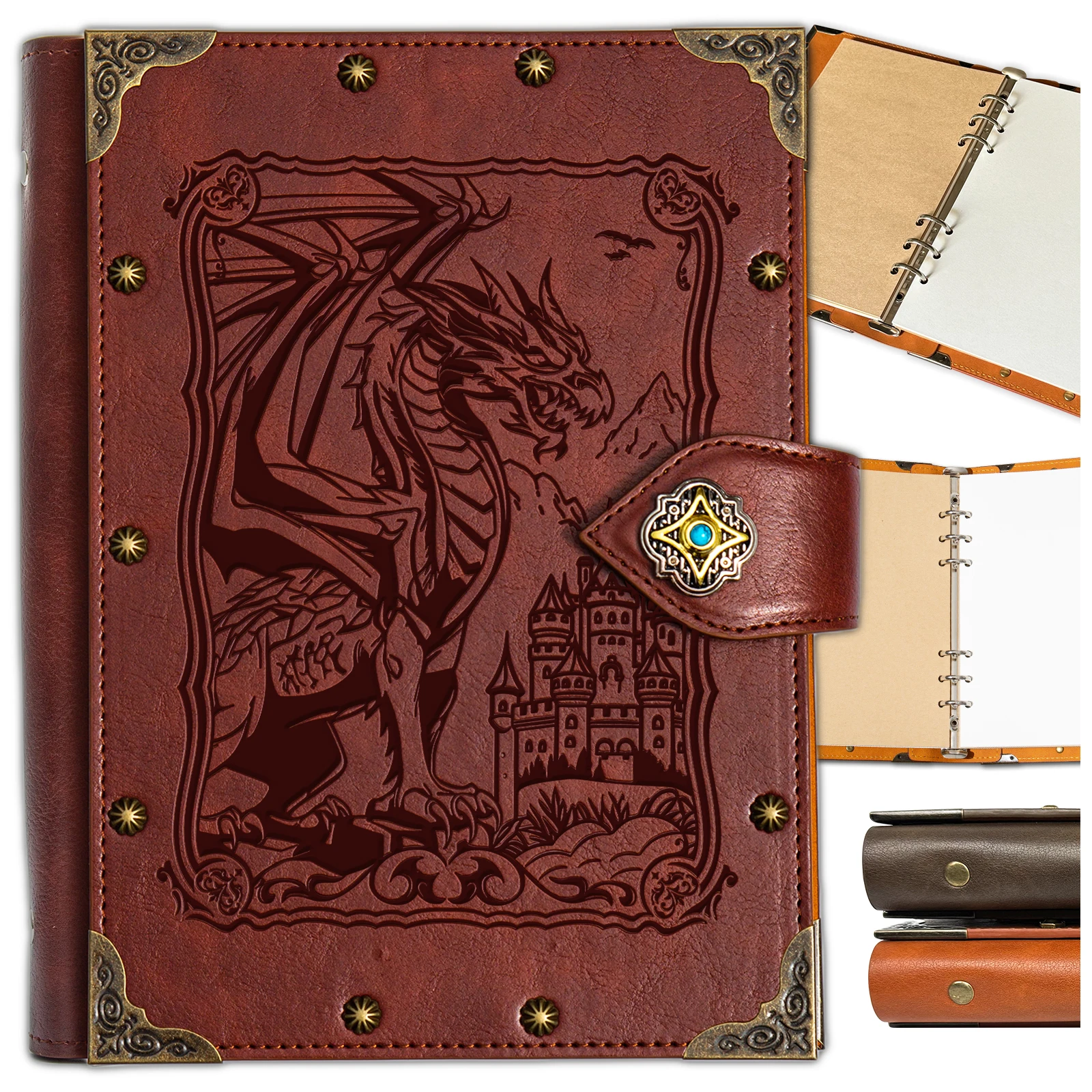 DND Dragon Journal/Diary for Dragon Embossed Notebook for Dungeons & Dragons/D&D Series Gifts 4