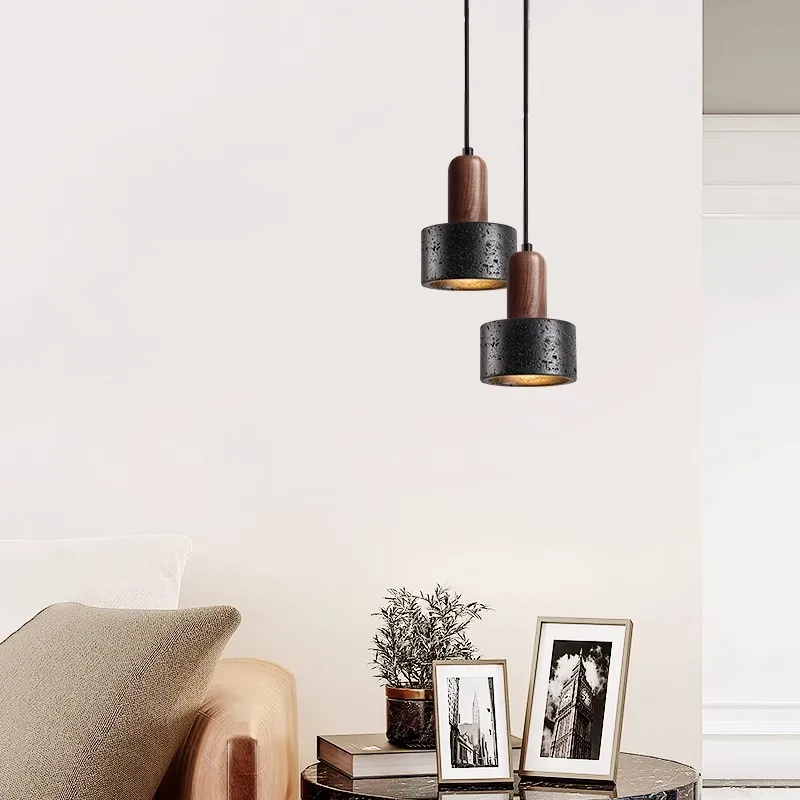 Black Travertine Luxury LED Pendant Lamp 4