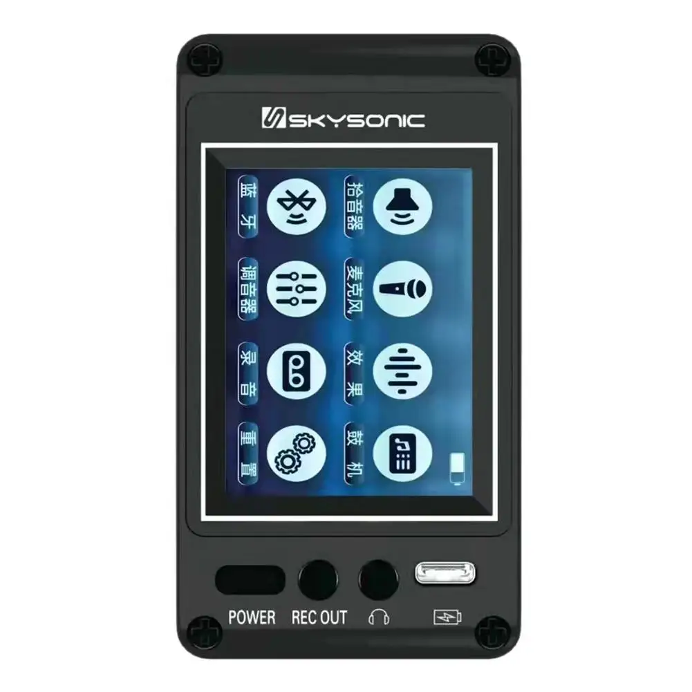 Touch Screen guitarra ressonante Pickups, guitarra clássica Preamp
