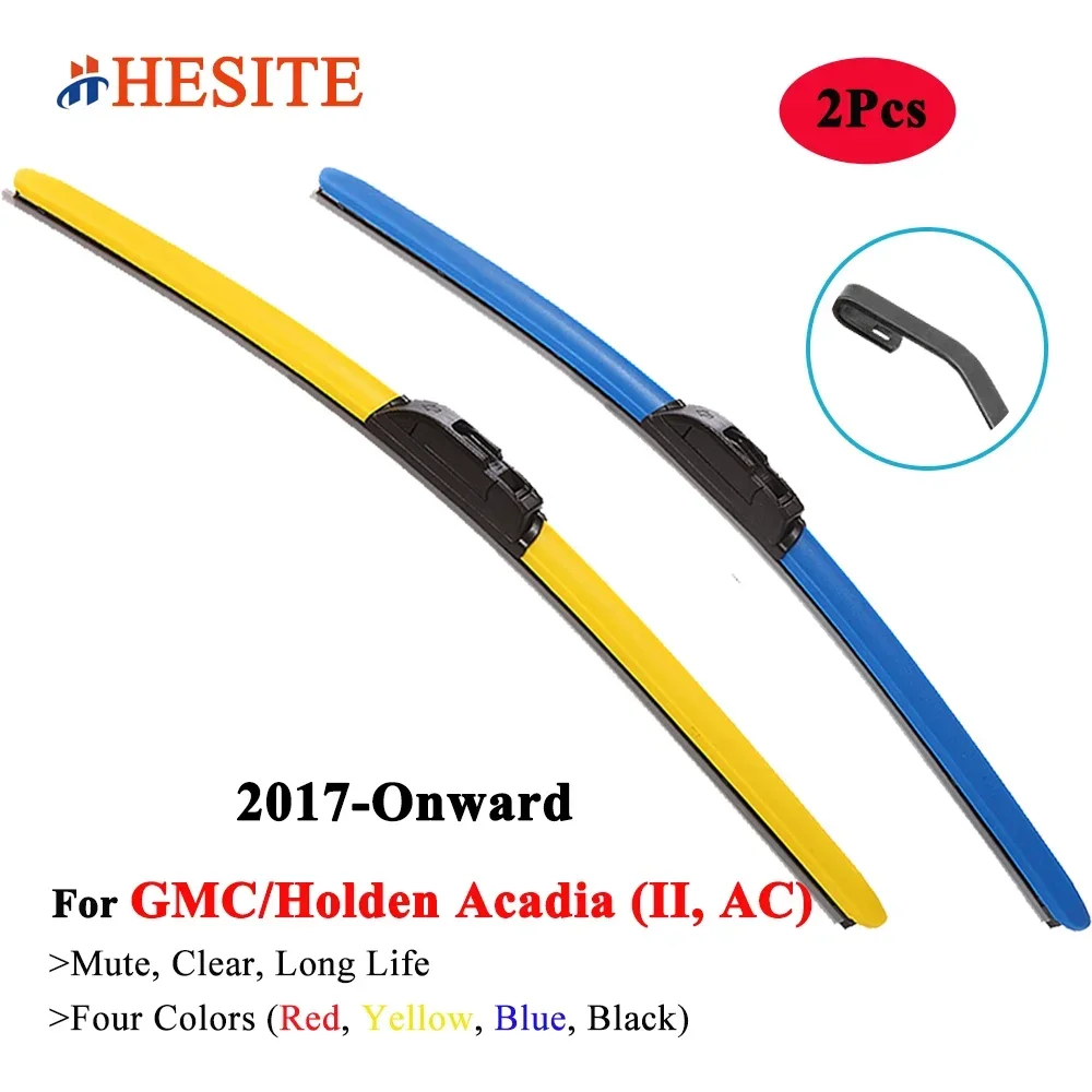 

HESITE Colorful Windshield Wiper Blades for GMC Holden Acadia MK2 SUV AC 3.6 AWD 2017 2018 2019 2020 2021 2022 Car Window Wipers