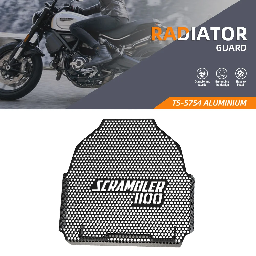 

Motorcycle Radiator Tank Grille Guard Cover For Ducati Scrambler 1100 Sport Tribute Pro Urban Motard Dark 2020 2021 2022 2023