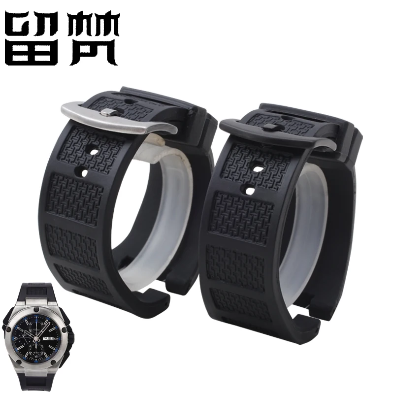 Cinturino In Gomma Siliconica Con Estremità A Tacca Per Cinturino Iwc Ingenieur Per Uomo 30*16Mm Iw323601 Iw323608 Bracciali Impermeabili 30*16Mm