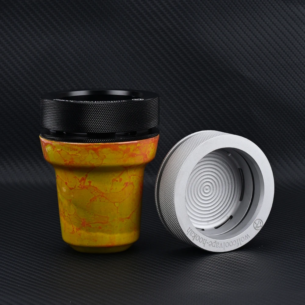Wolfcoolvape hookah design shisha hookah Smokebox and HMD The best attachment Aluminum FOR shisha Bowls