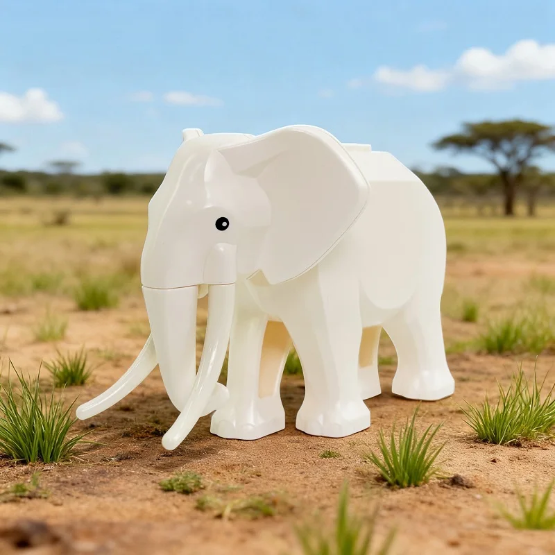 Safari Animal Building Block Figures - Educational Mini Toys & Gifts