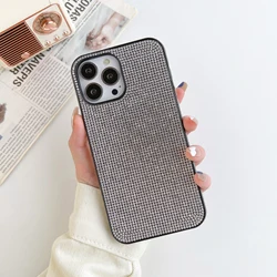 Luxury Full Diamond Rhinestone Glitter Sparkle Protective Phone Case - iPhone 15 Plus (Silver)