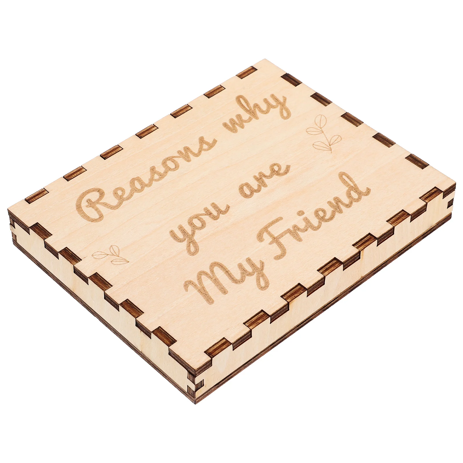 

Friendship Wooden Box Decorative Wood Gift Box Festival Present for Friends