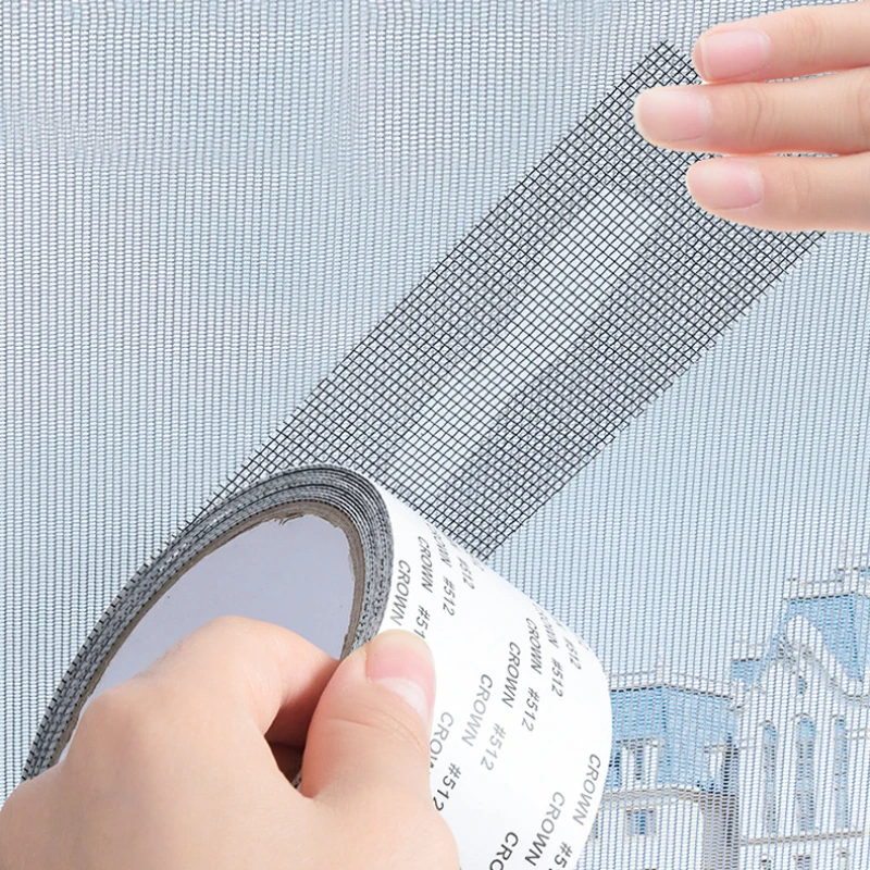 Description Picture 4 of item5x200cm Screen Repair Window Door Waterproof Mosquito Net Patch Self-adhesive Super Fix Mesh Netting Broken Holes Tool