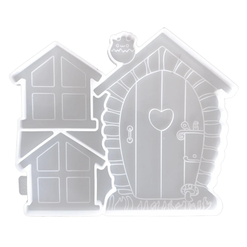 

Fairy Door Silicone Mold Gnome Home 3D Window DIY Crystal Epoxy Resin Mould Fairy Sleeping Tree Face Patio Lawn Decors 97QE
