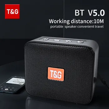 Bluetooth Speaker TG166 Portable Mini Wireless Soundbar Subwoofer Outdoor Indoor Loudspeaker Support TF Card FM Radio Waterproof