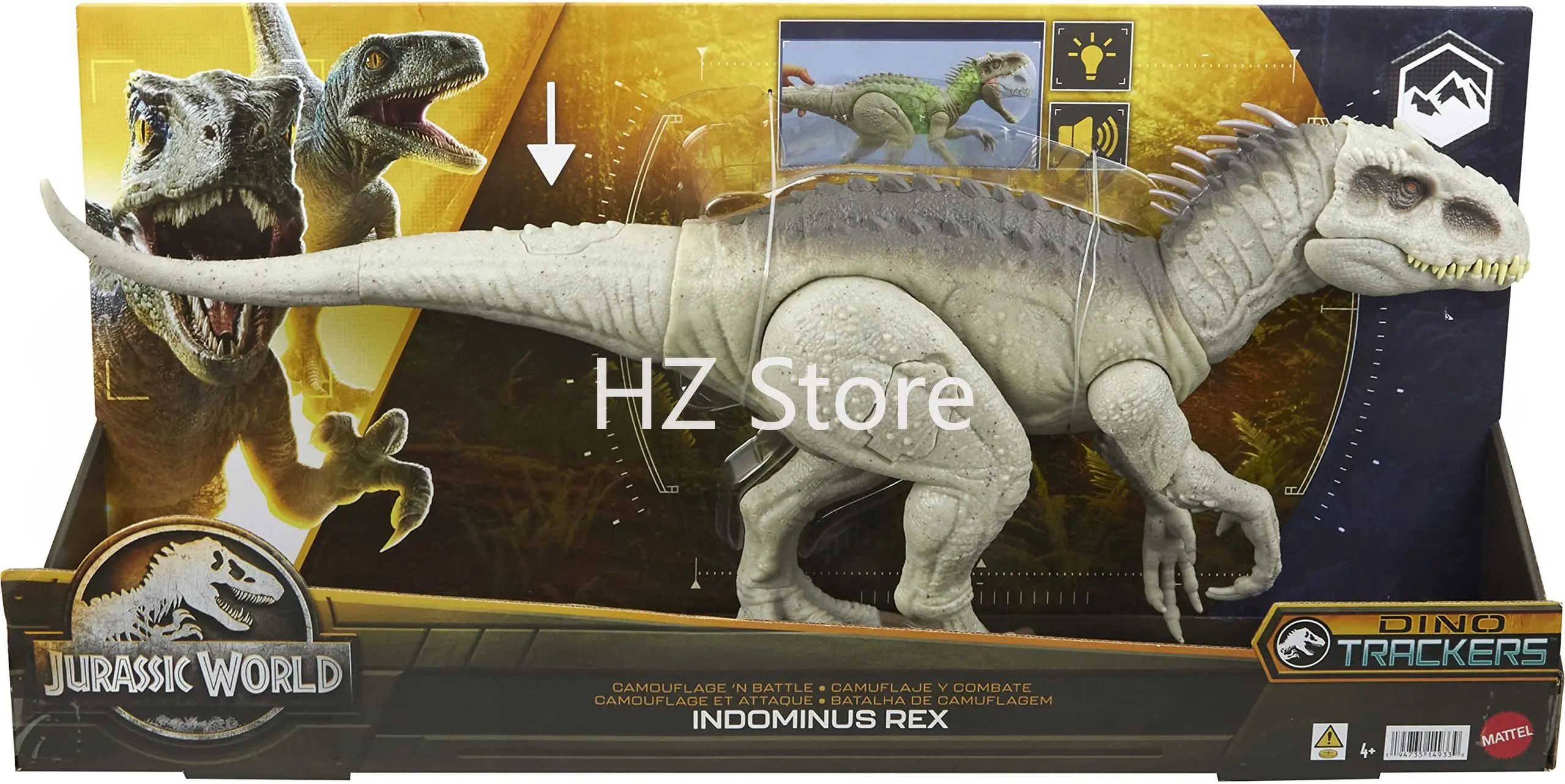 Jurassic World Camuflagem Indominus Rex Toy, Brinquedo Dinossauro