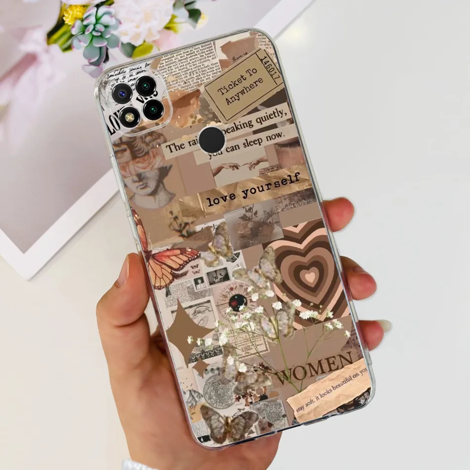 Floral Butterfly Pattern Soft Silicone Phone Case
