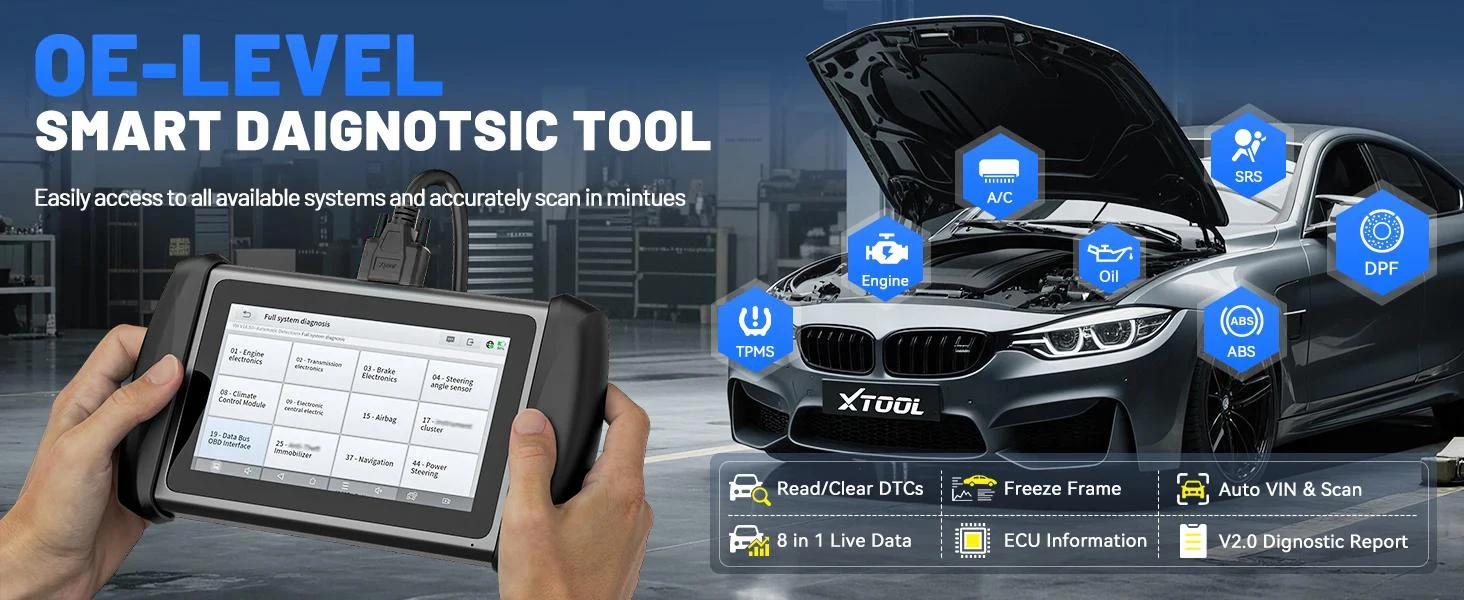 XTOOL IP819 Autodiagnosetools ECU-Codierung OBD2-Scanner VAG-geführter bidirektionaler Scanner 39+ Resets CAN FD DOIP FCA-Protokolle – Detail 3