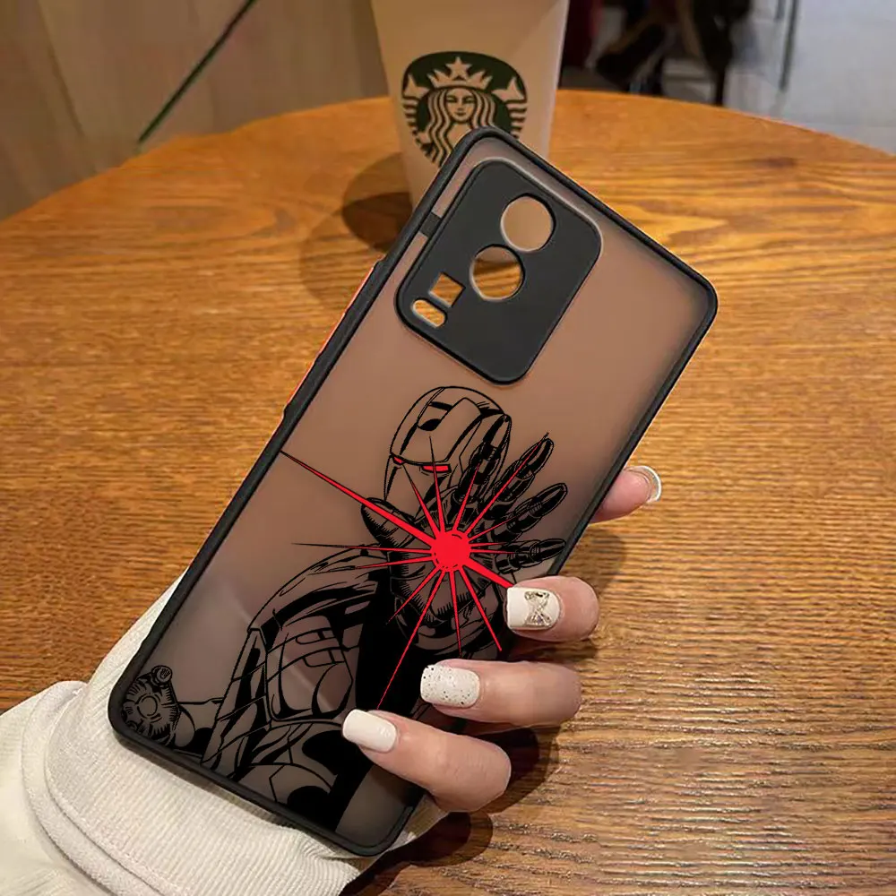 thumbnail image 1 of Funda mate para VIVO X90 X80 X70 5G X60 X50 X30 IQOO NEO 3 5 7 PRO PLUS X27 X23 X20 Funda Coque Shell Marvel Lron Man Comics, 1 of 5