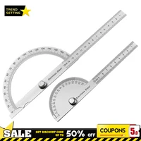 Stainless Steel 180 Degree Protractor Metal Angle Ruler professional Meter Ruler Gauge Finder Goniometer Conveyor Tool 1