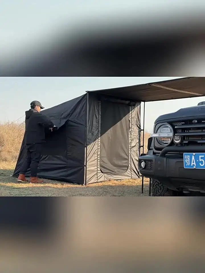 Черненая виниловая боковая палатка автомобиля расширение Вселенной укрытие